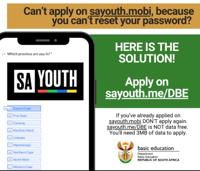 sayouth.me/DBE Apply now