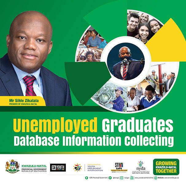 KwaZulu-Natal (KZN) Provincial Government Database Registration for Unemployed Youths