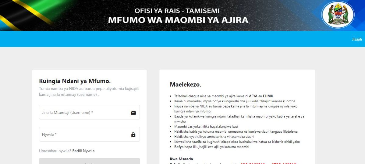 Oteas ajira tamisemi How to register and login 2024