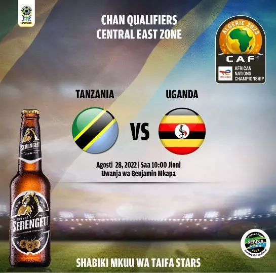 Taifa stars Tanzania vs Uganda leo 28.08.2022
